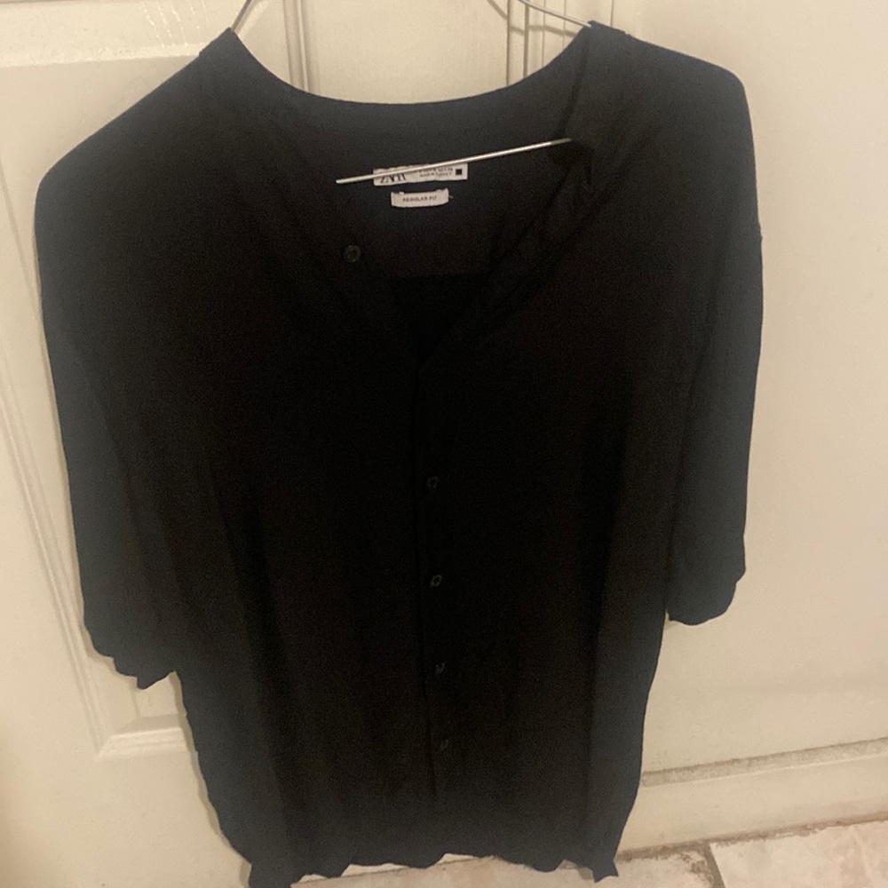 Stylish Zara silk T shirt Small